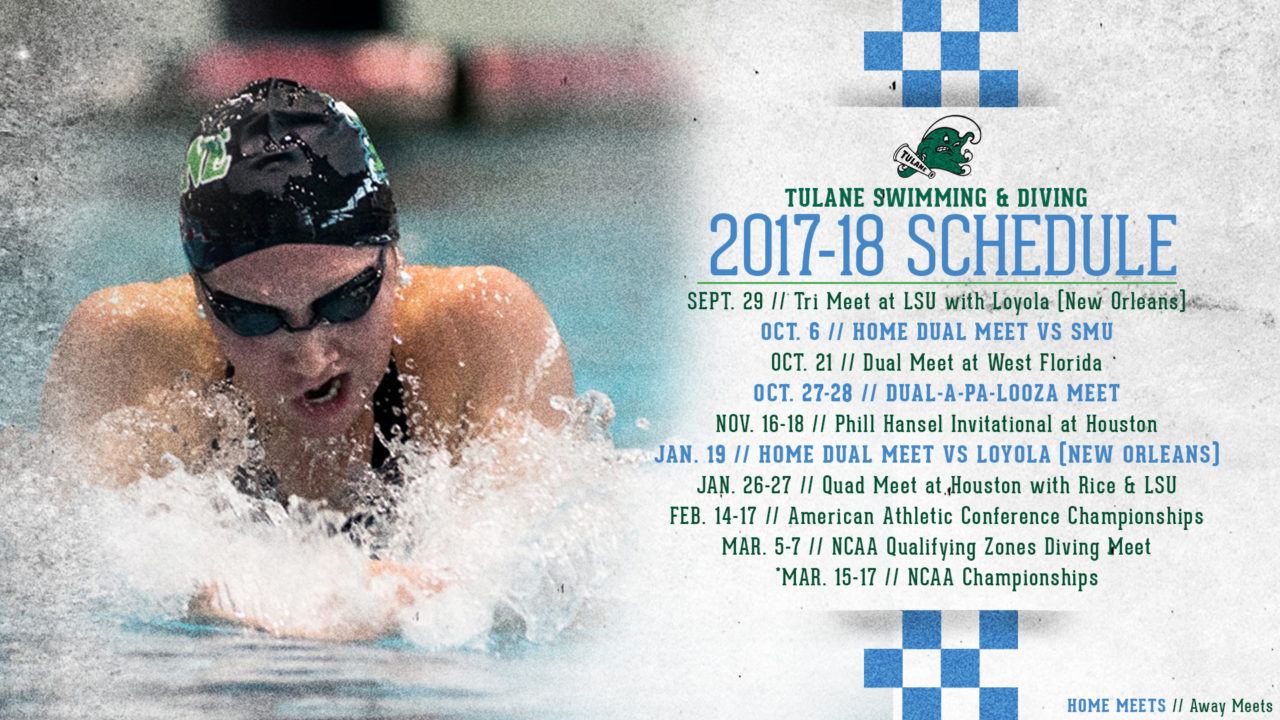 Tulane Women Announce 2017-18 Slate, Including Three Home Meets