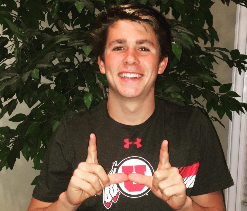 CIF 100 Breast State Champ Andrew Britton Verbals to Utah
