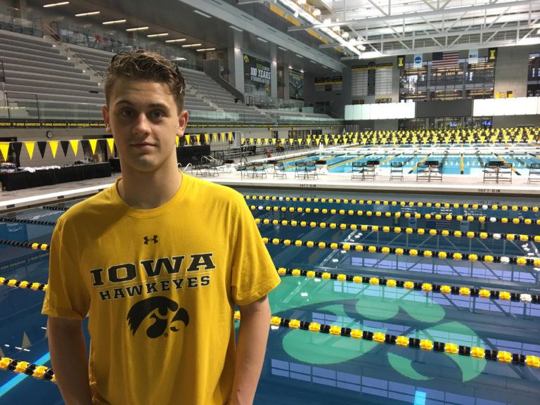 Versatile Caleb Babb Commits to Swim for Iowa in 2018-19