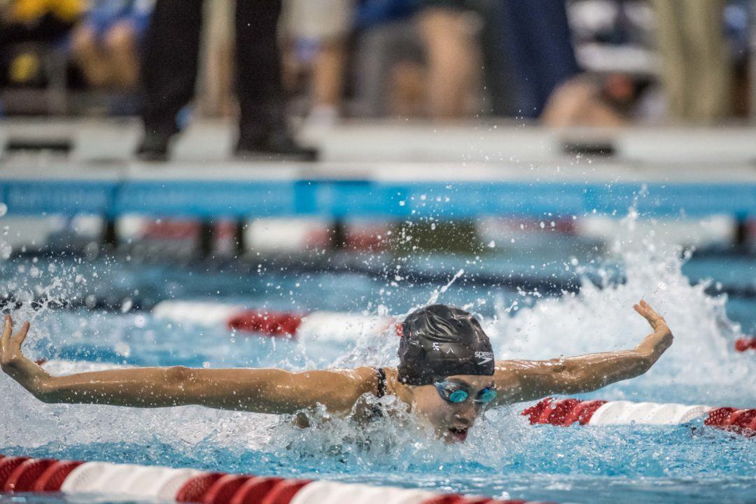 Victoria Huske Lowers NCSA 50 Fly Record On Day 1 In Indy