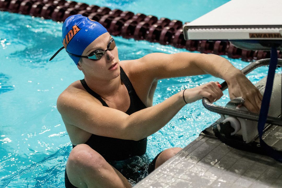 Emma Ball Blasts 23.9 Backstroke Split as Florida Sweeps Tennessee