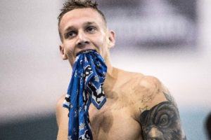 Swimmer Caeleb Dressel by Mike Lewis
