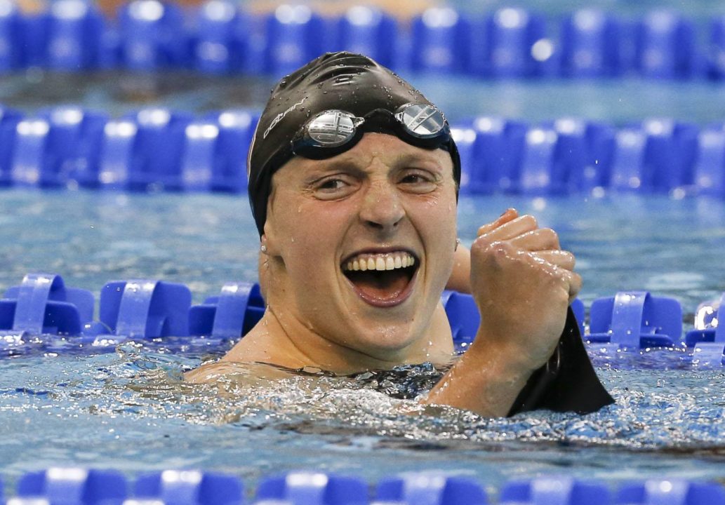Katie Ledecky Record du Monde du 1500 nage libre en 15’20″48