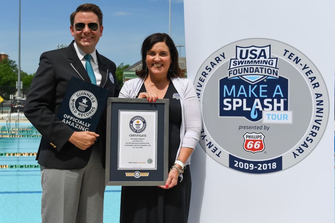 USA Swimming Foundation Sets GUINNESS WORLD RECORDS® for Largest Kickboard