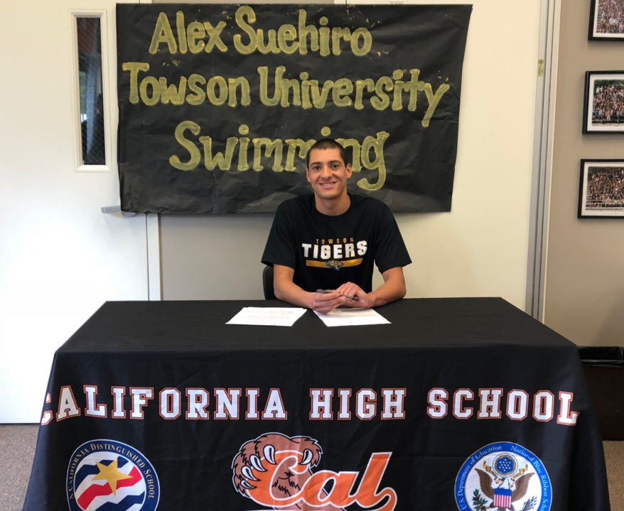 Crow Canyon Breaststroker Alex Suehiro Commits to Towson Tigers