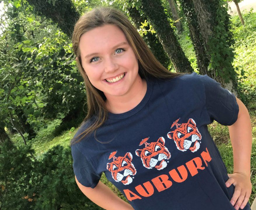 Auburn Scores Verbal Commitment from OK State Record-holder Hanna Newby