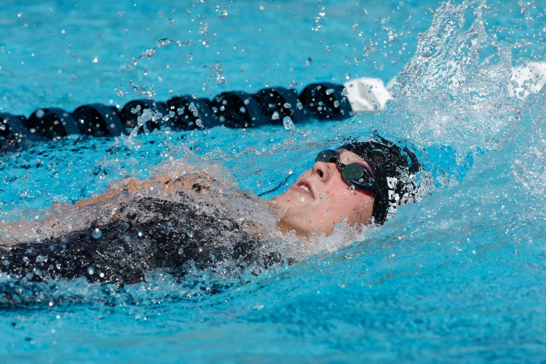 Katharine Berkoff Downs WUG 100 Back Record in Prelims with 59.57