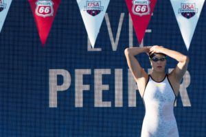 Evie Pfeifer Drops 200 FR To Defend Top 400 IM Prelims Seed in Clovis