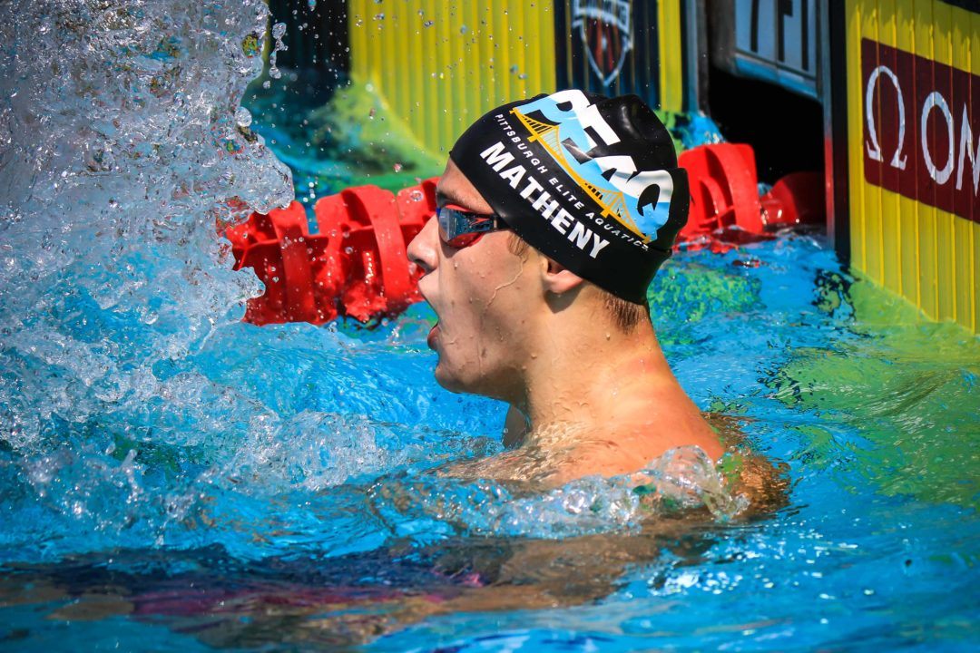 Josh Matheny Breaks Reece Whitley’s National Age Group Record in 200 Breast