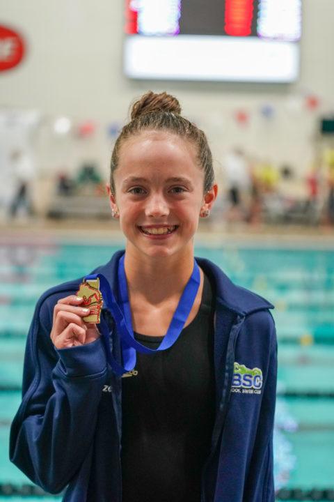 Maggie Wanezek, 13, Hits PR 1:02.19 in 100 Back at Minneapolis Sectionals