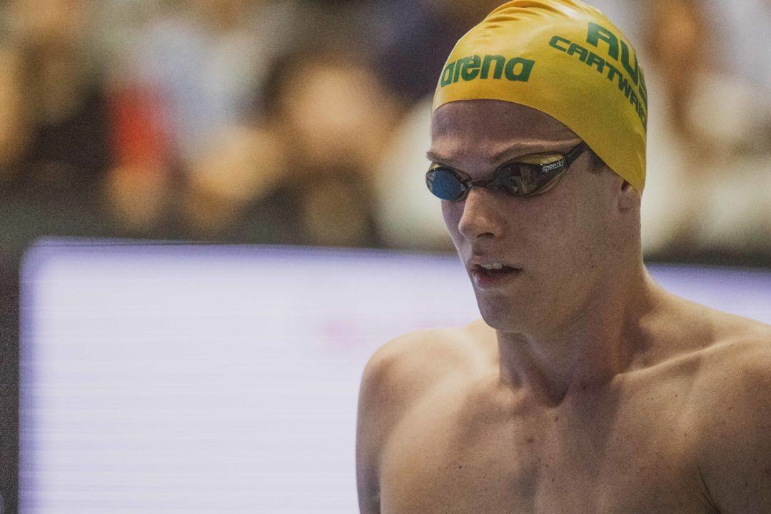 Sprinter Jack Cartwright Enters Only 1500 Free at Australian Swimming Trials