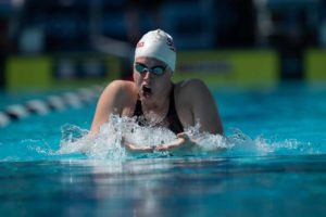 Lilly King Splits 25.7 Breaststroke at ACC/Big Ten Challenge