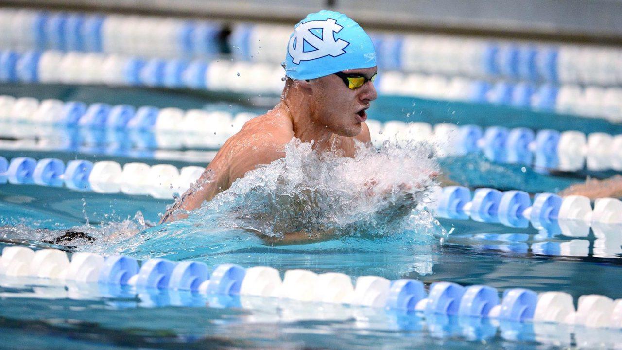 Valdas Abaliksta Leads UNC Charge Over Duke with Breaststroke Double