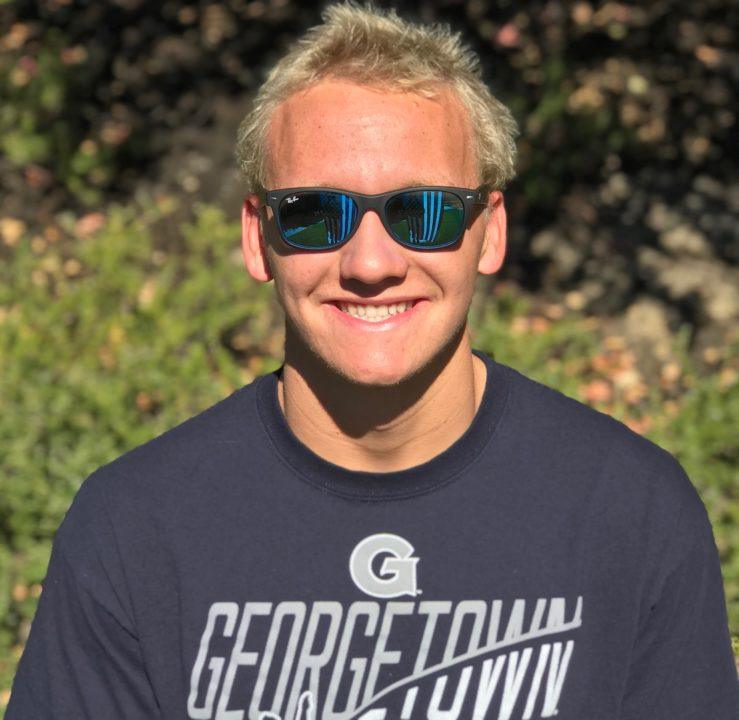 Sean Percin of Orinda Aquatics to Swim for Georgetown