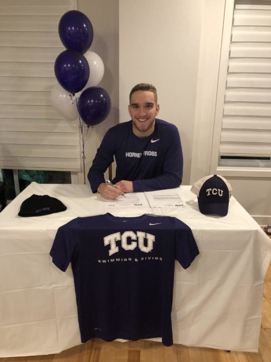 Canadian Butterflier Charles Millette Commits to TCU
