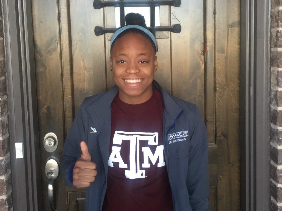 Texas A&M Snags Verbal Commitment from 1:01 Breaststroker Alaya Smith