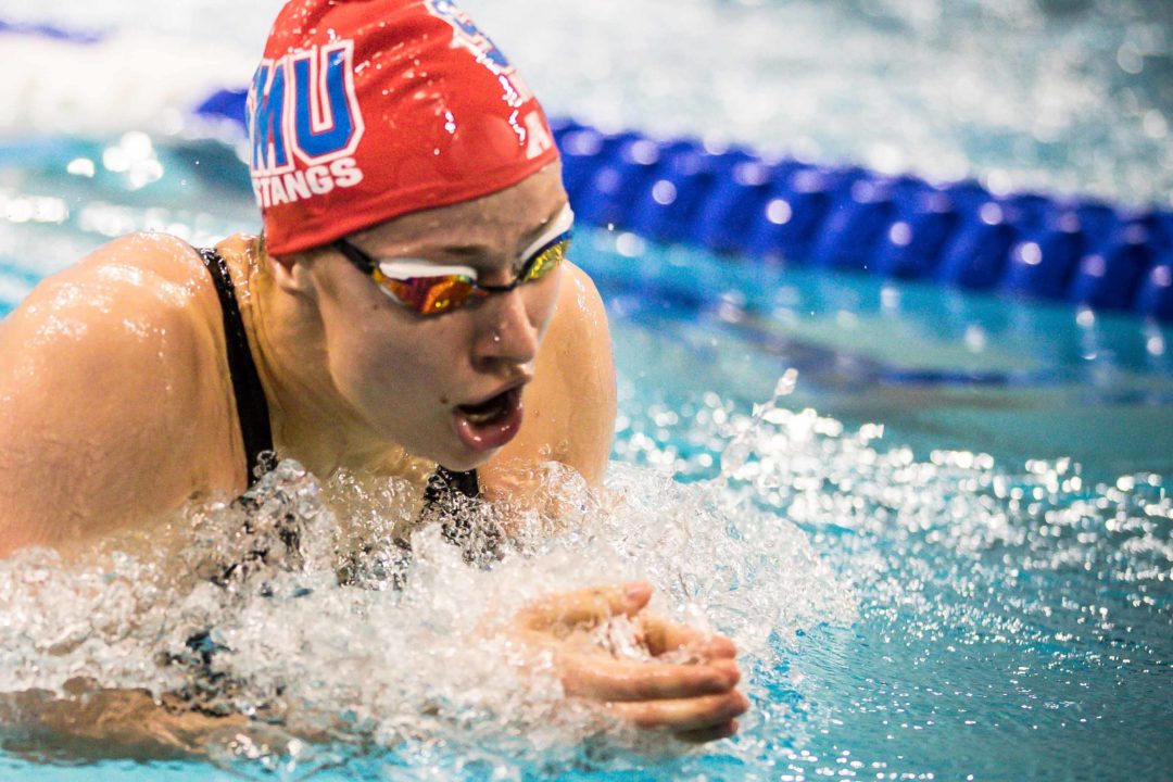 59-Second Breaststroker Andrea Podmanikova is Transferring from SMU to NC State
