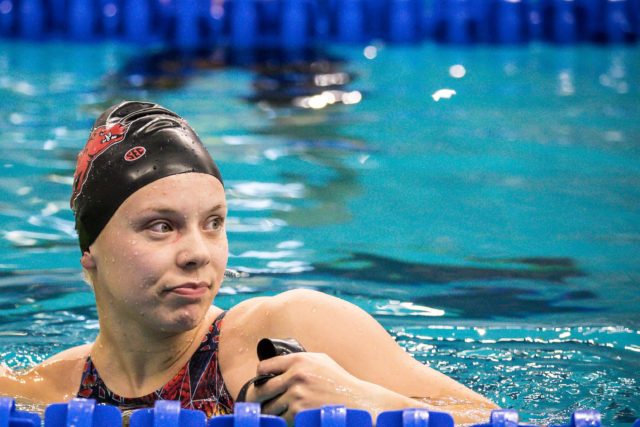 British Connection For Arkansas Swimmer Anna Hopkin Helped Lead To ...