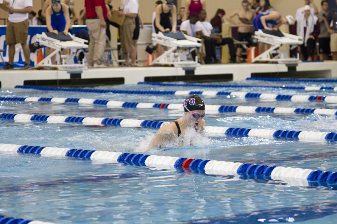 NYU’s Honore Collins Breaks NCAA D3 Record in 200 IM on Day 1