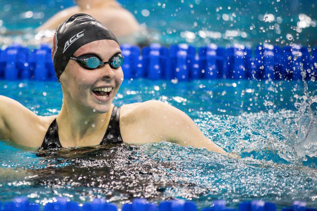 2021 ACC Women: Watch Madden Go 3-For-3 And More Day 4 Swims