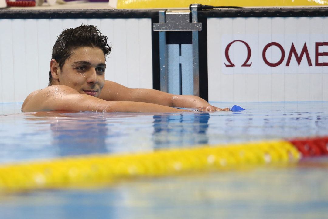 Indiana’s Vini Lanza Wins 3rd-Straight Big Ten Swimmer of the Meet