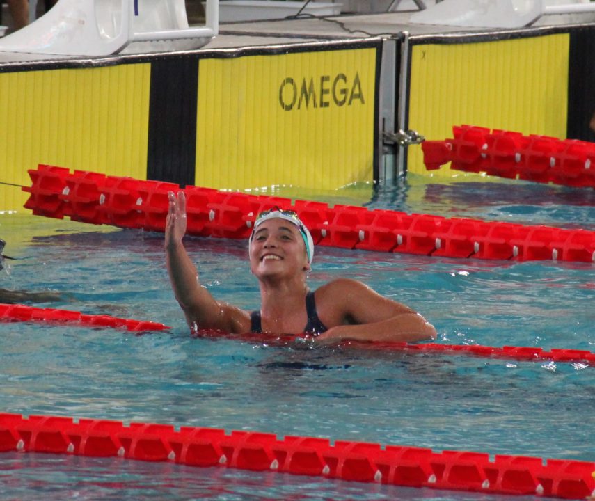 Delfina Pignatiello, la primera nadadora argentina clasificada a Tokio 2020