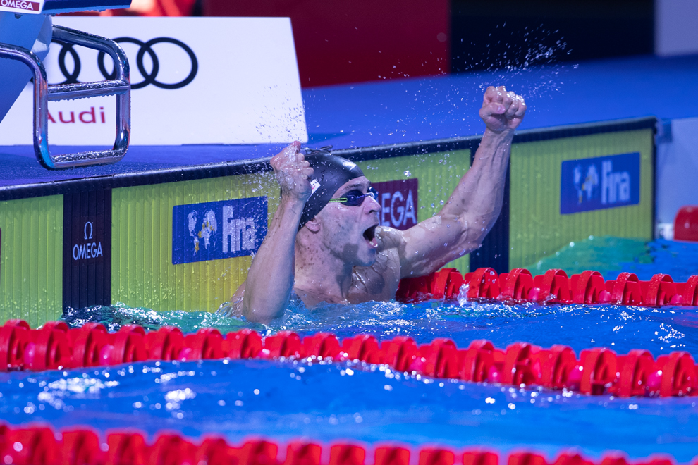 At 42 Years Old, Nicholas Santos Roars to #1 Time in the World with 22.73 50 FL