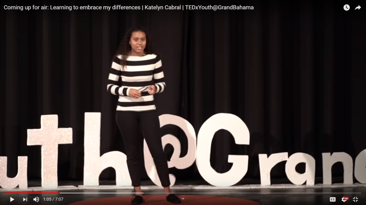 Bahamian National Team Swimmer Katelyn Cabral Gives TEDx Talk