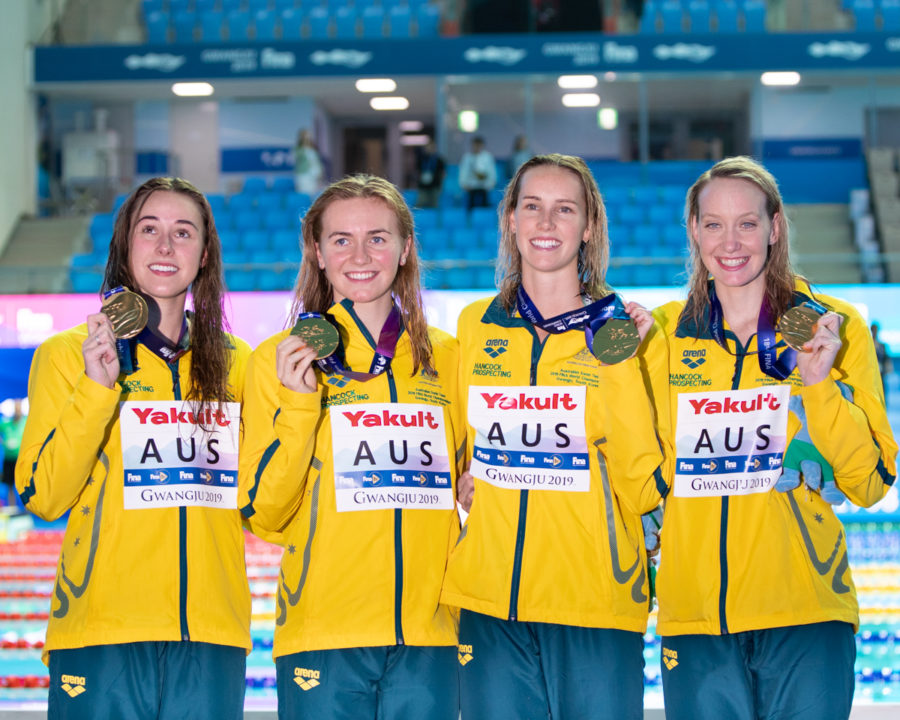 La 4×200 Stile Femminile Firmata Australia Marcia Verso L’Oro Olimpico