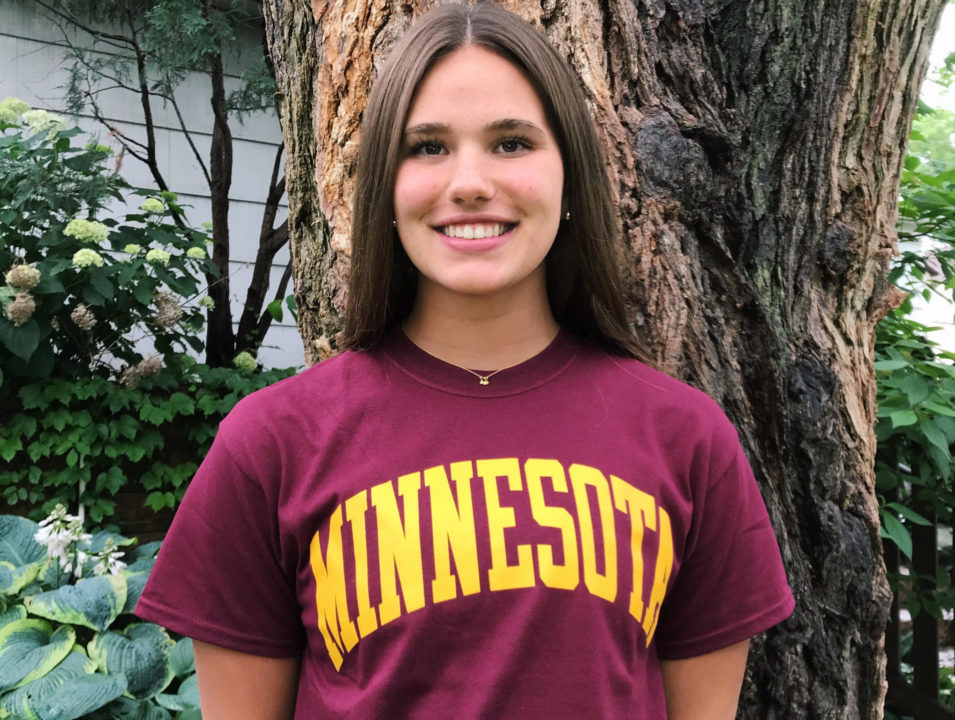 Minneapolis Native Elle Niebuhr Staying Home to Swim for the Gophers in 2020