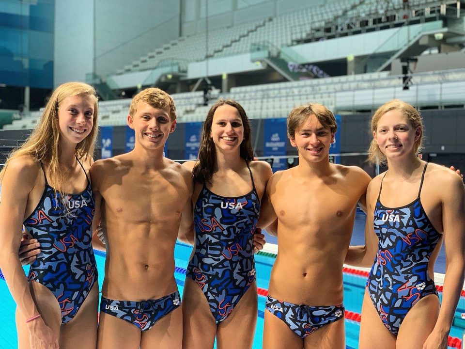 USA Team for 2019 World Junior Swimming Championships Elects 5 Captains