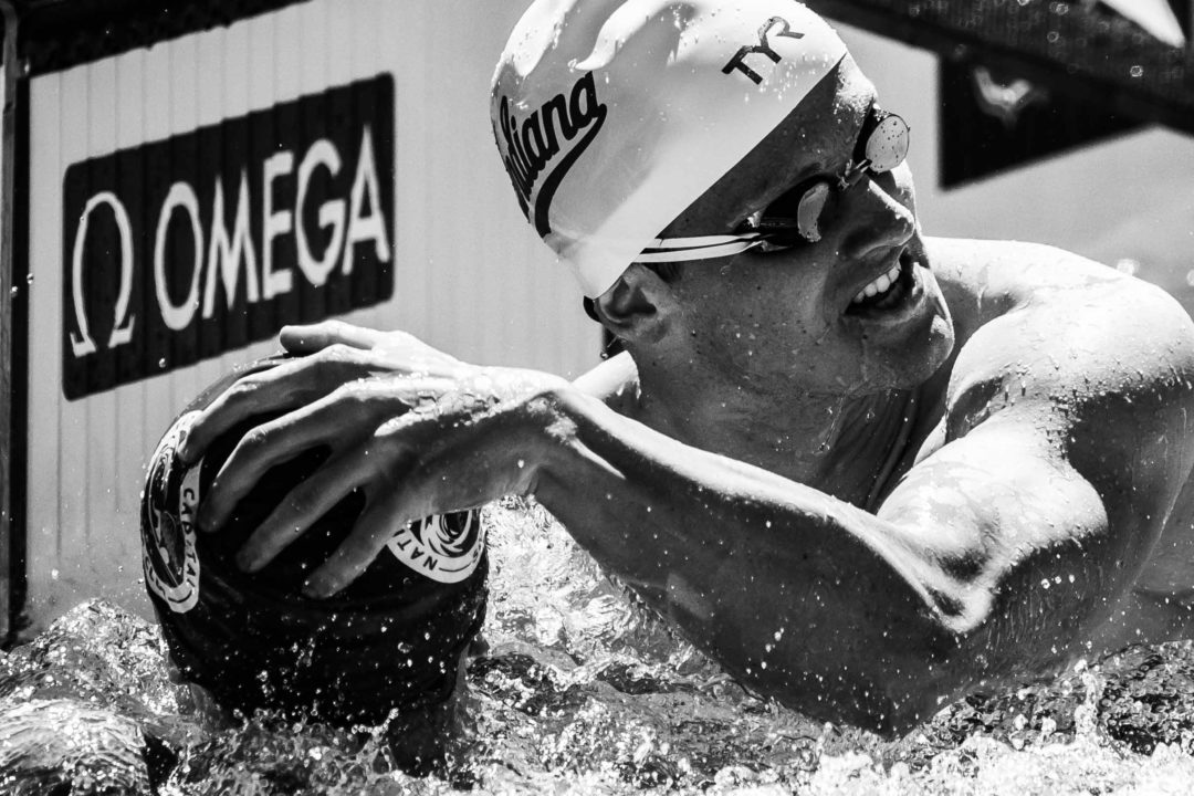 Brendan Burns Swims 45.8 Back, 46.1 Fly, Frankel Shines at IU Time Trials