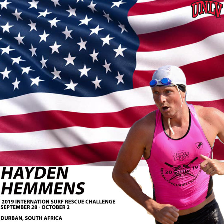 UNLV’s Hayden Hemmens to Represent USA at International Surf Rescue Challenge