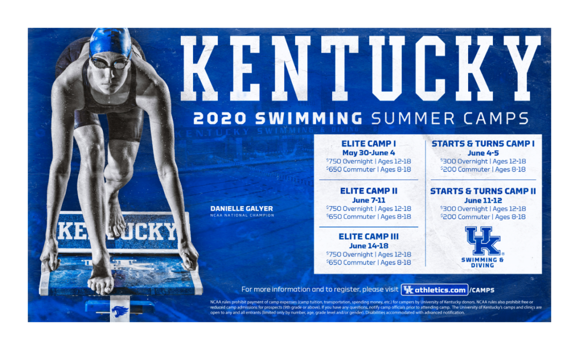 2021 Kentucky Swimming Camps – Dates Are TBA