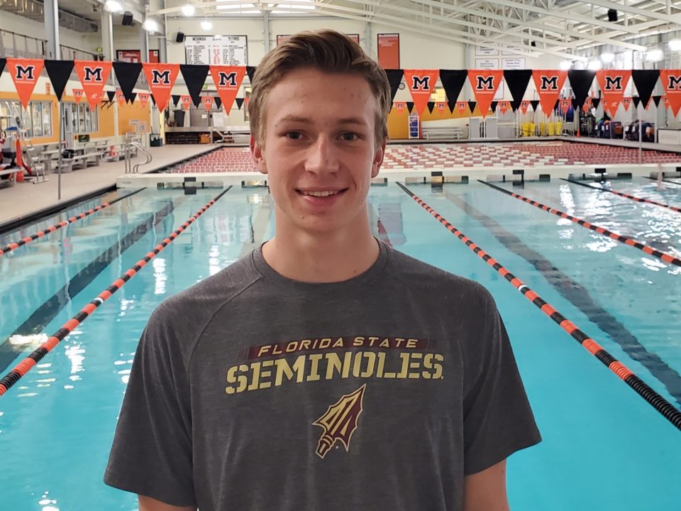 Eagle Swim Team Freestyler Zach Smith Verbally Commits to Florida State