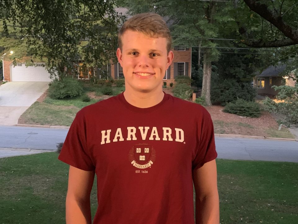 Georgia 1A-5A State Champion Quinn Harron to Swim at Harvard