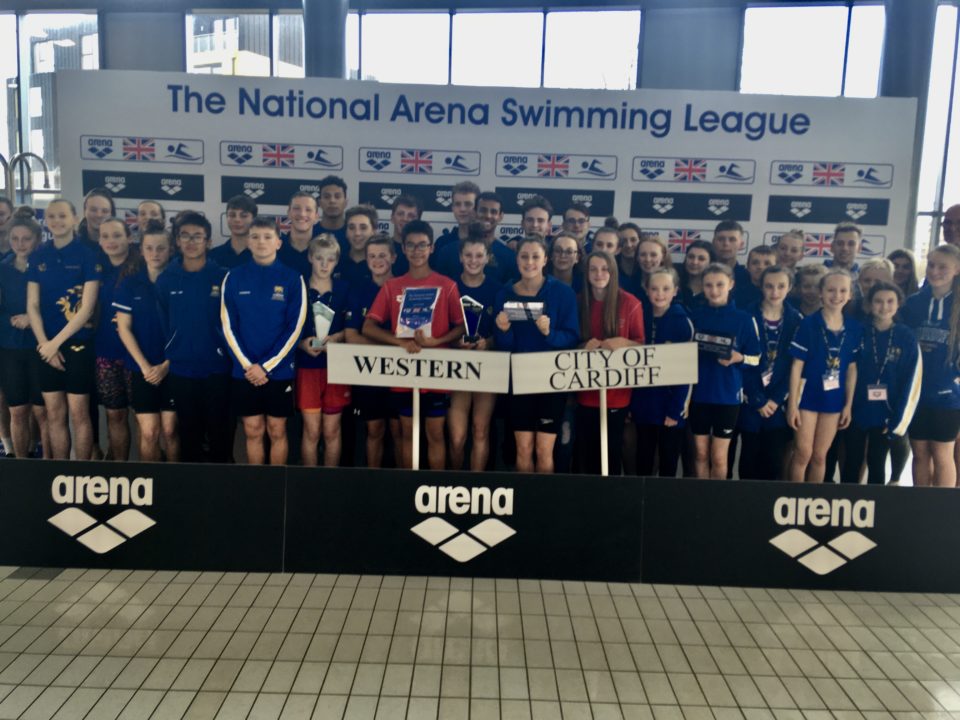 UK National Arena Swimming League: City of Cardiff Takes B-Final Trophy