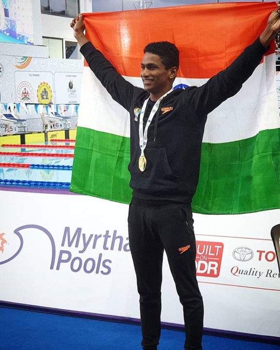 History-Making Indian Swimmer Sajan Prakash Will Train at Bond Uni in Australia
