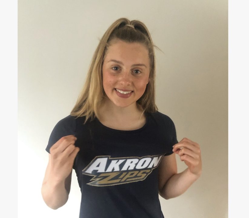 2019 Irish National Champion Amelia Kane Verbals to Akron for 2021