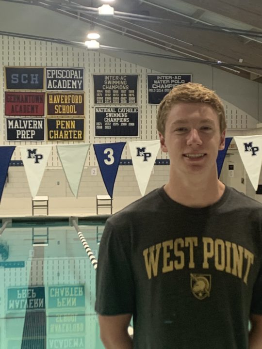 Breaststroker Ryan Durkan Will Join Army-West Point Swim Team in 2021