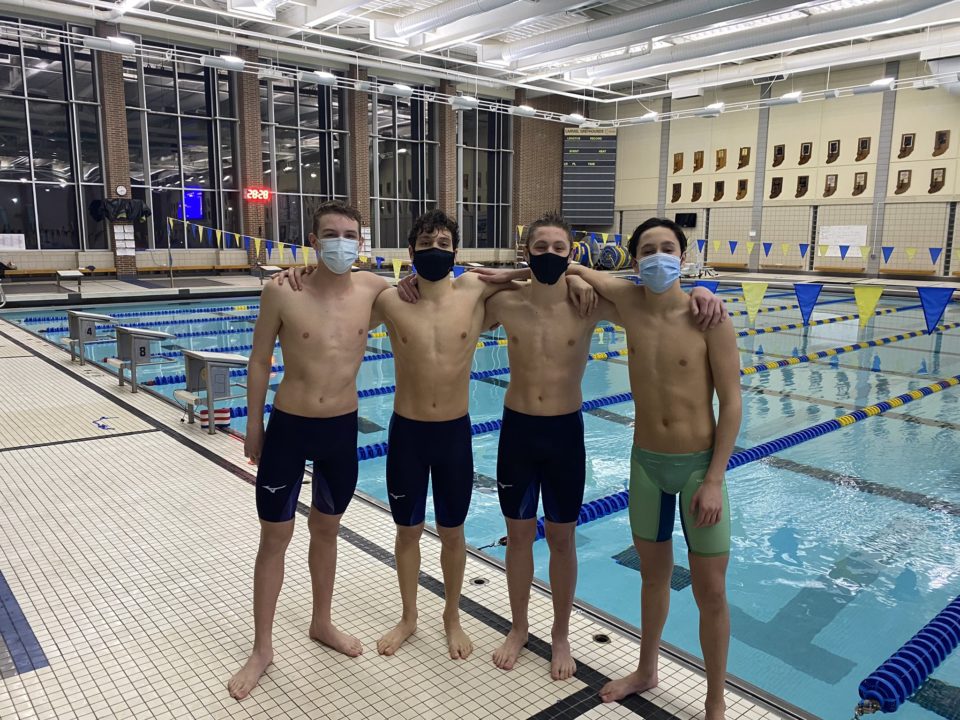 Carmel Swim Clubs Breaks NAG in Boys’ 13-14 400 Medley Relay