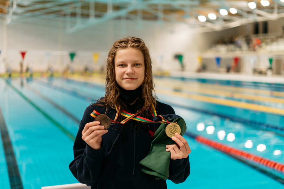 13 Year Old Statkevičius Wraps Lithuanian Champs With 4:26.62 400 Free