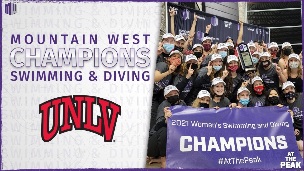400 Free Relay Decides It: UNLV Wins Highly-Contested Mountain West Crown