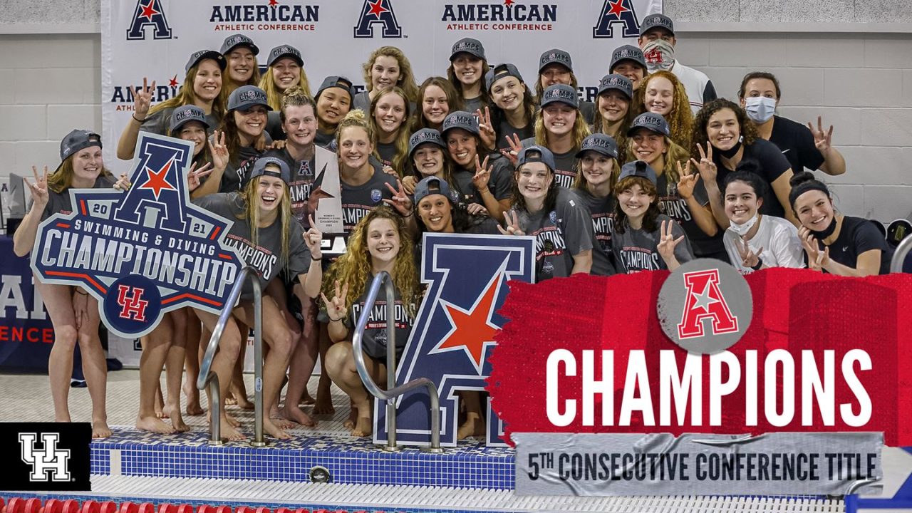 Houston Women Win 5th-Straight AAC Title, SMU Takes Men’s AAC Crown