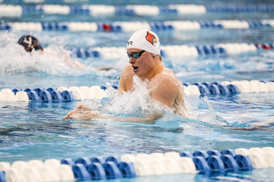 Evgenii Somov Becomes First ACC Swimmer in 42 Years to Four-Peat 100 Breast