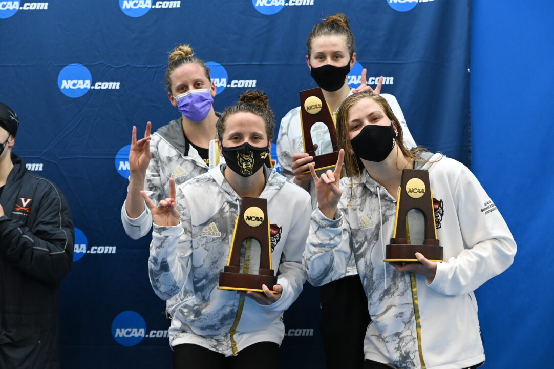 2021 NCAA Women’s Championships: NC State 400 Medley Relay Photo Vault
