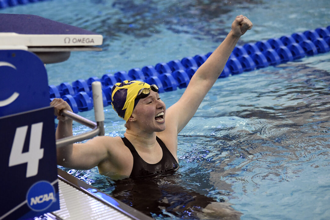 Reigning NCAA Champ Olivia Carter Wins 3rd B1G 200 Fly Title in New Meet Record