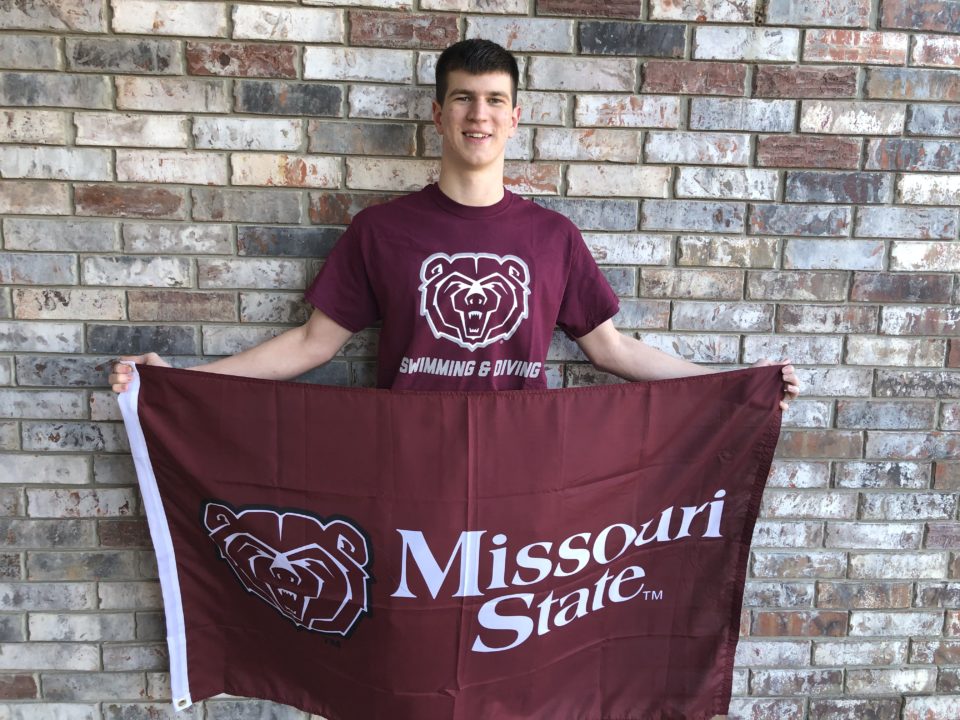 Missouri State Receives Verbal from In-State Breaststroker Drew Watts