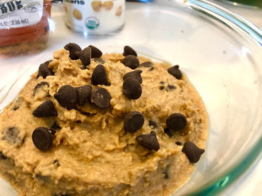 The Hungry Swimmer: Chocolate Chip Chickpea “Cookie Dough”