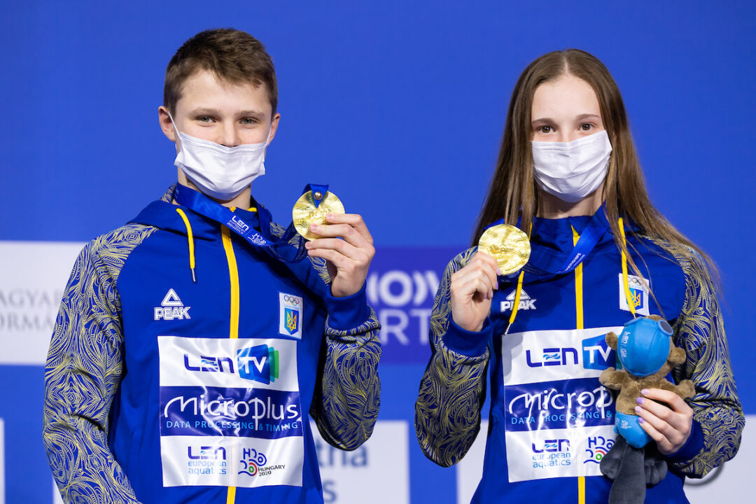 Youngest Duo in the Field, Ukraine’s Sereda and Bailo Win 10m Mixed Synchro